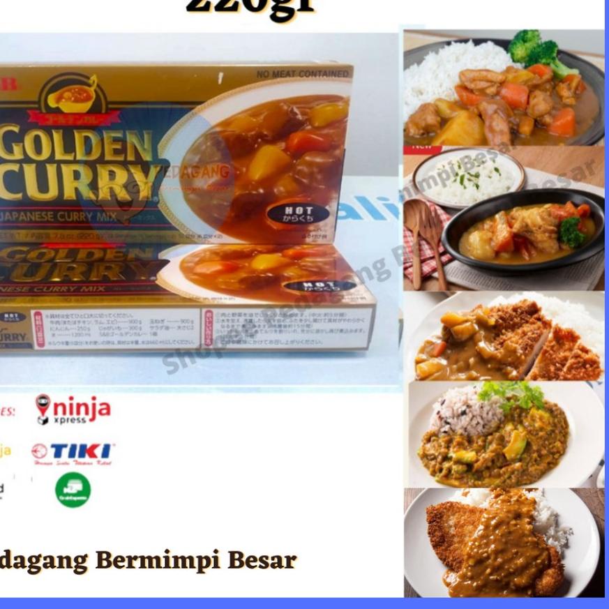 

☑ S&B Golden Curry 220gr Hot | Kari Blok | Kari Jepang | Kari Pedas ☀