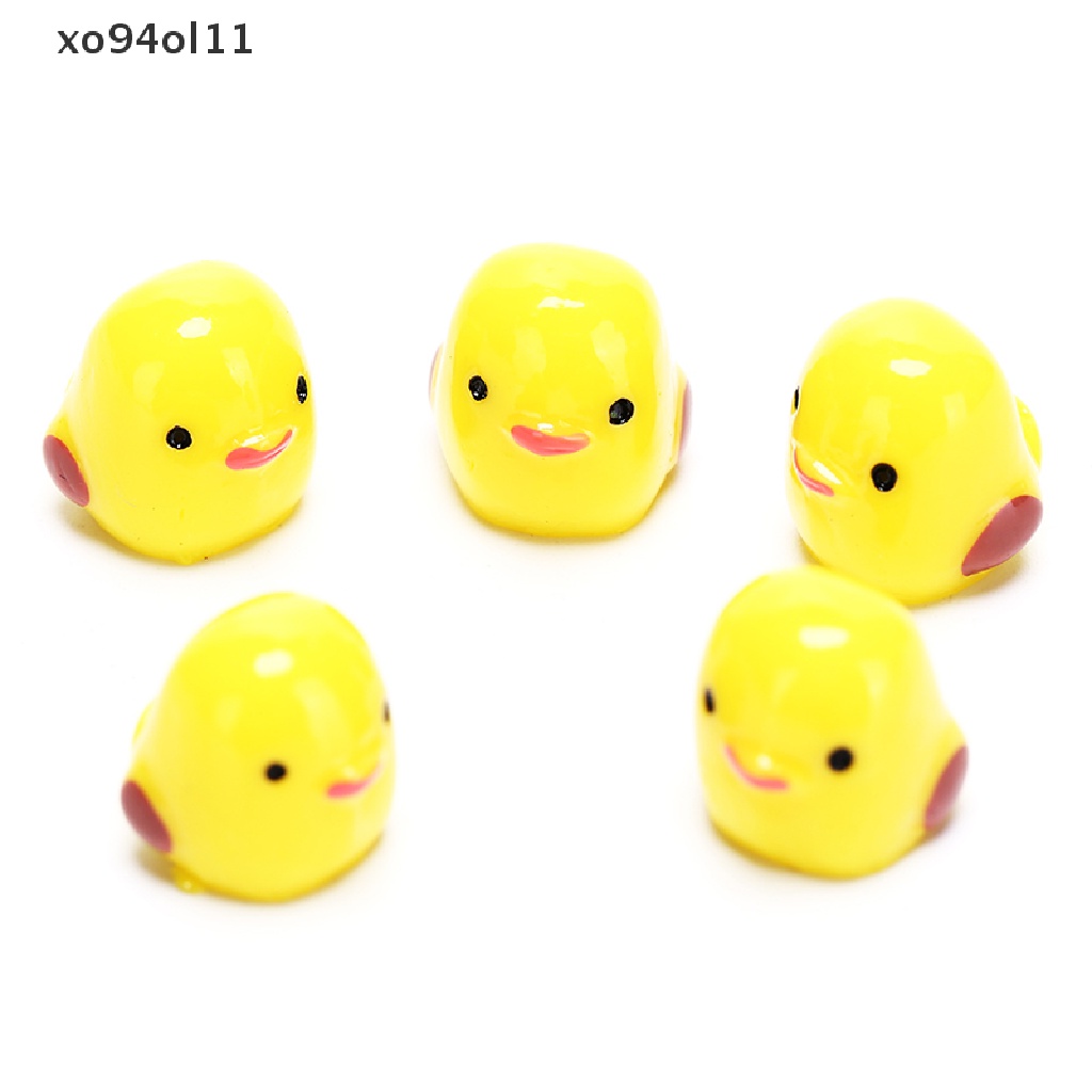 Xo Taman Miniatur Lucu Kartun anime Buatan Kecil Kuning Ayam Mikro Lanskap diy Kerajinan OL