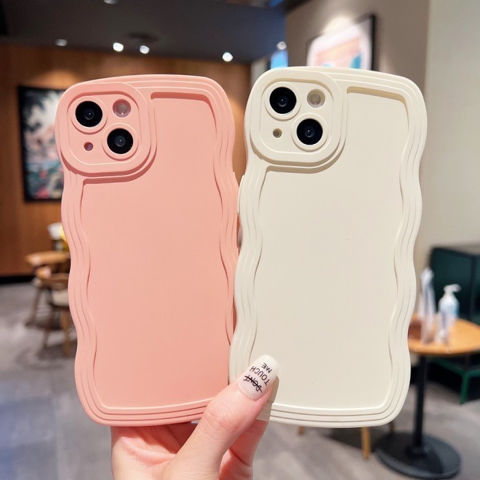 Case Frame Gelombang Warna For Iphone X Xs Xr Xs Max 11 11 Pro 11 Pro Max