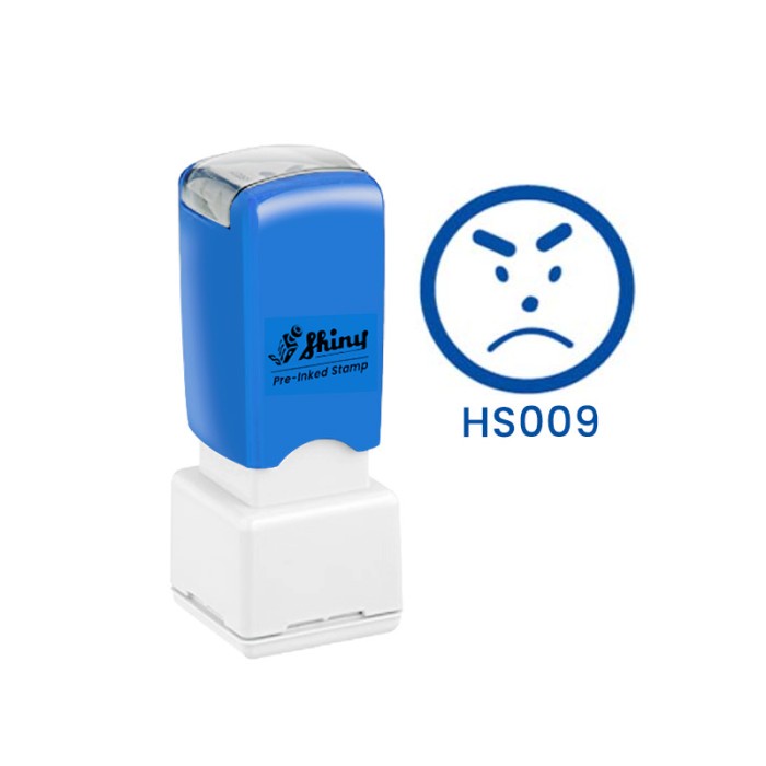 

Stempel Guru Teacher Stamp Shiny OA PreInked Angry Face HS009