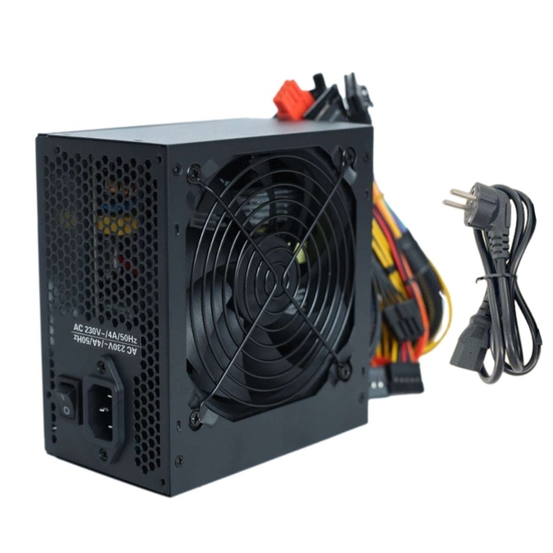 Zzz Gaming PC Power Supply Rated-500W PSU Tambang 24Pin ATX 12V Sumber Modular Penuh