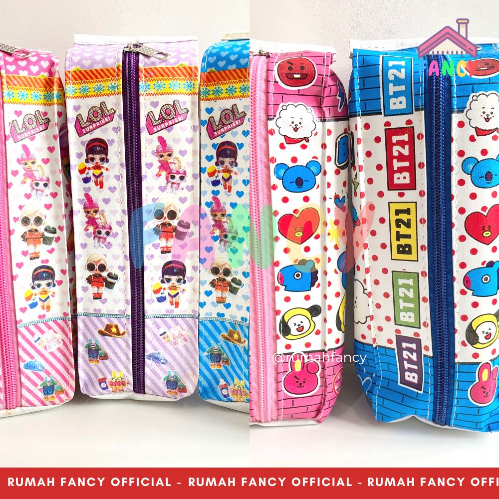 

Tempat Pensil Kotak Pensil Susu Kotak BESAR motif LOL /Biru Pink Ungu + Resleting / Kotak Pensil Anak ukuran Besar