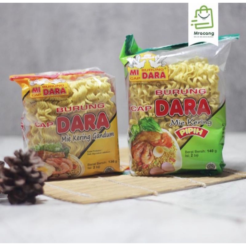 

Mie Burung Dara / Mie Kering