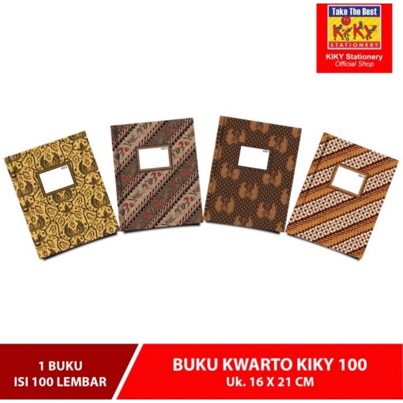 

Buku Kwarto 100 Lembar Kiky Hard Cover