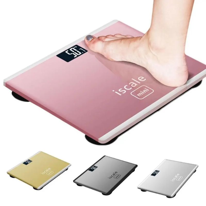 Timbangan Badan Digital 180KG Kaca Tempered Body Scale 26CM x 26CM