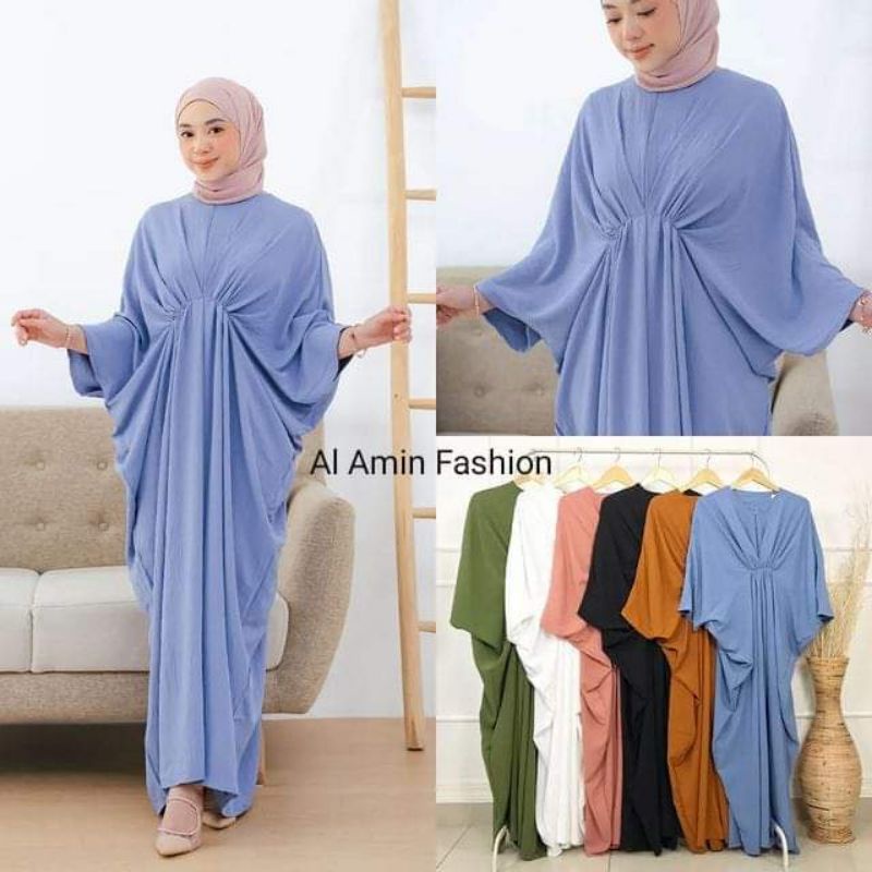 SHADA KAFTAN/ KAFTAN LEBARAN/ GAMIS KAFTAN LEBARAN/KAFTAN CRINKEL/ GAMIS TERBARU/GAMIS KAFTAN