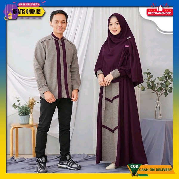 Sarimbit Capel Pasangan Ori Ready J4E3 Setelan Baju Couple Baju Muslim Sarimbit Couple Kapel Kapelan