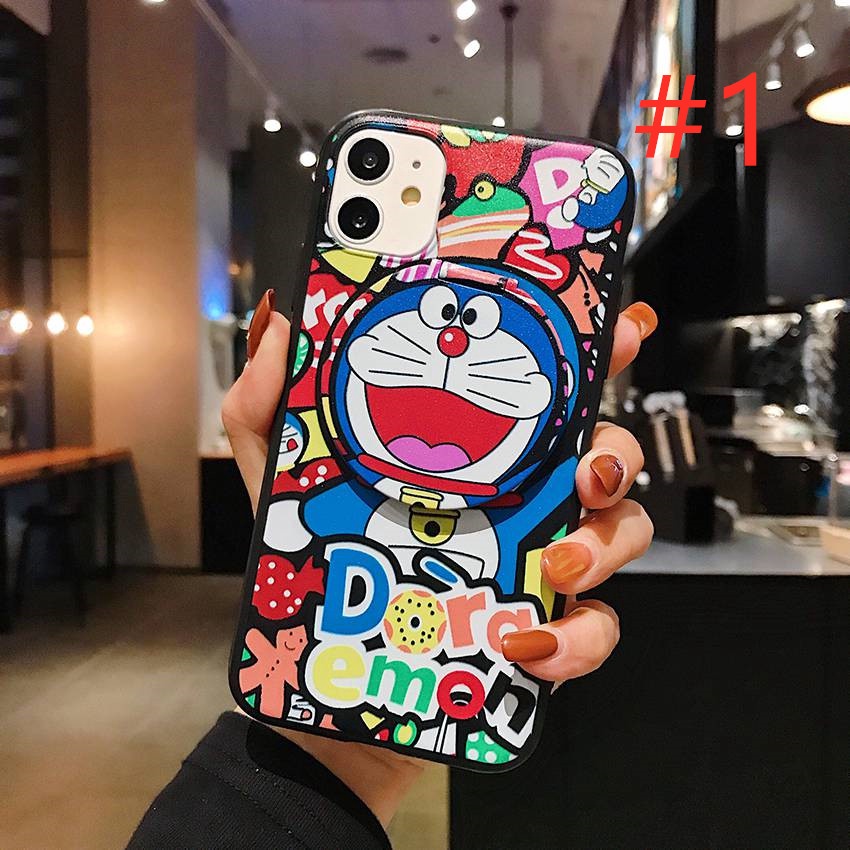 Case Cermin Rias Makeup OPPO A57 A77S A17 A96 A76 A36 A17K VIVO Y21S Y21A Y21E Y21T Y21G Y22S Y35 Y16 Y16 Y02S Kartun Lucu Doraemon