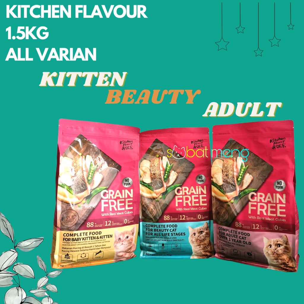 KITCHEN FLAVOUR 1.5KG KITTEN ADULT BEAUTY | KITCHEN FLAVOUR 1.5KG
