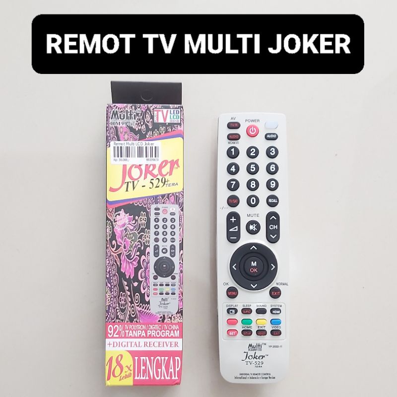 Remot TV Multi JOKER Serbaguna LCD LED Receiver