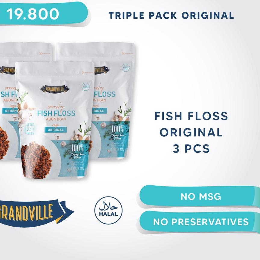

● Grandville Abon IKAN Crunchy Triple Pack Original ➩