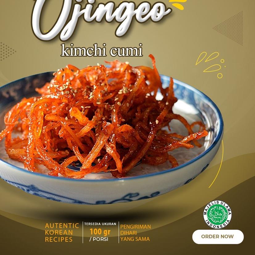 

♡ Kimchi Cumi Kering 100Gr Halal Enak ❉