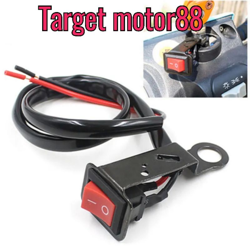 Saklar lampu motor on off Saklar on off lampu di dudukan spion klik on off lampu motor