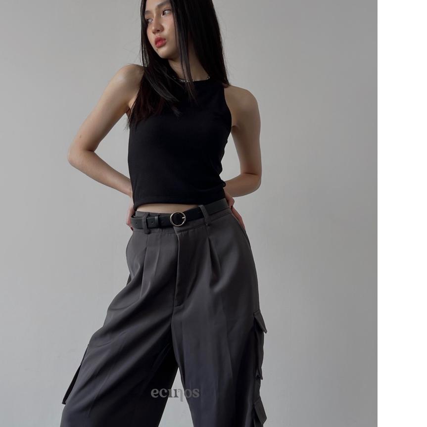 ❁ ECINOS - Racer Tank (Cropped) ☛