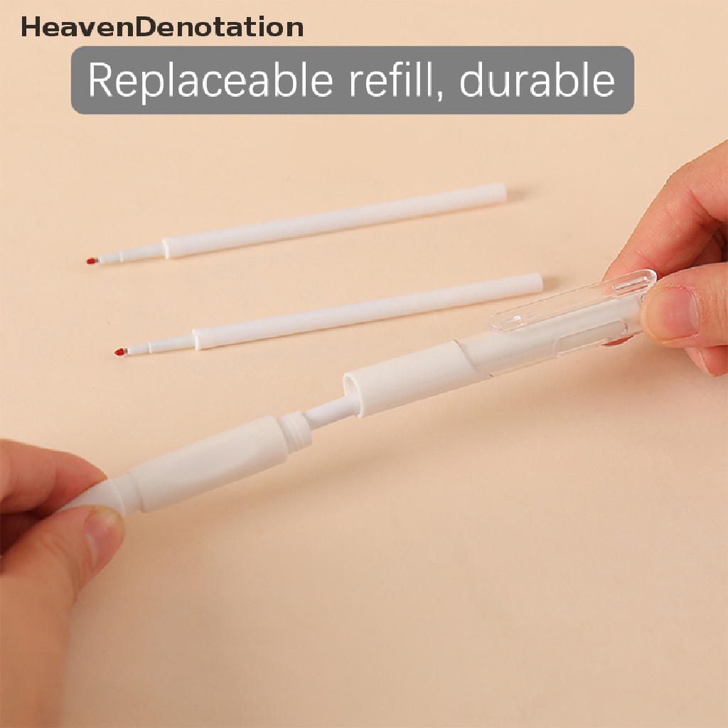 [HeavenDenotation] 5pcs Kawaii Gel Pen Set Ujian Pekerjaan Rumah Tangga Pen 0.5m Cepat Kering Carbon Water-based Pen Sig Pen Kantor Sekolah Alat Tulis Supply HDV