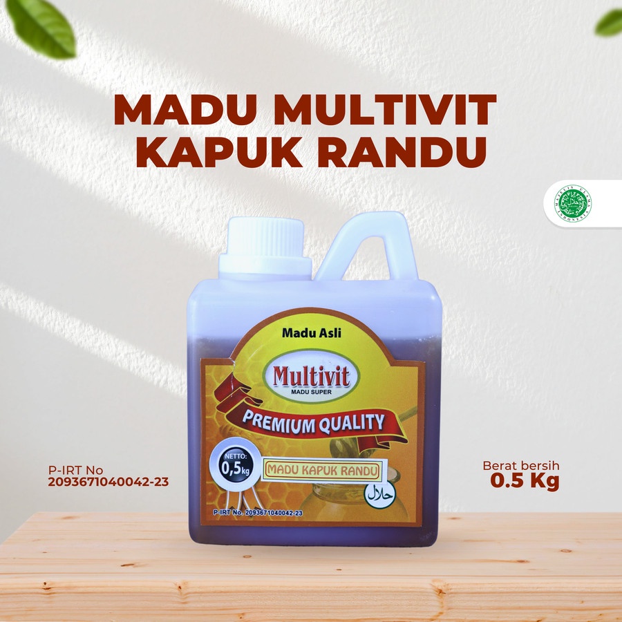 

MADU ASLI KAPUK RANDU MULTIVIT || MADU MURNI 100% - 0,5 kg