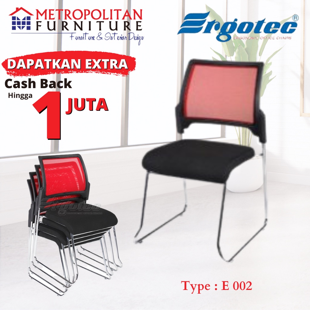 Kursi Kantor Ergotec Bangku Kerja Hadap Office Chair E 002