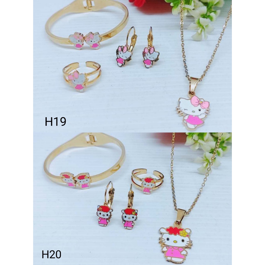 Titanium Set AnakKalung/Gelang/Anting  Perhiasan Fashion H19/H20