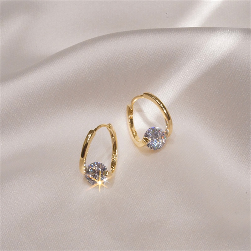 Korea Dongdaemun Gaya Baru Anting Geometris Desain Niche Temperamen Indah All-Match Fashion Temperamen Sederhana