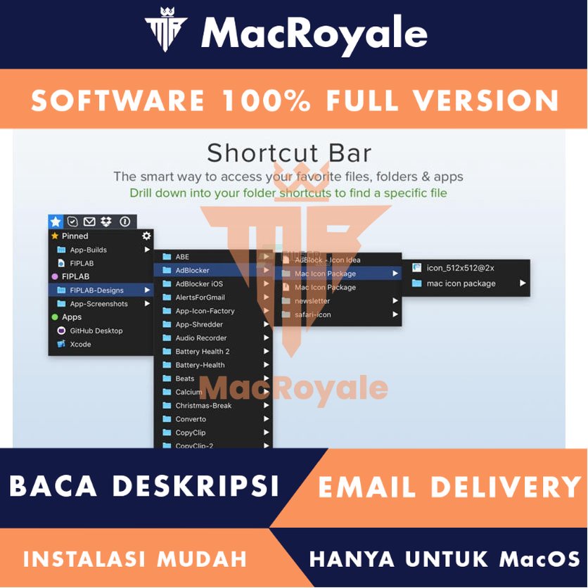 [MacOS] Shortcut Bar Full Version Lifetime Full Garansi