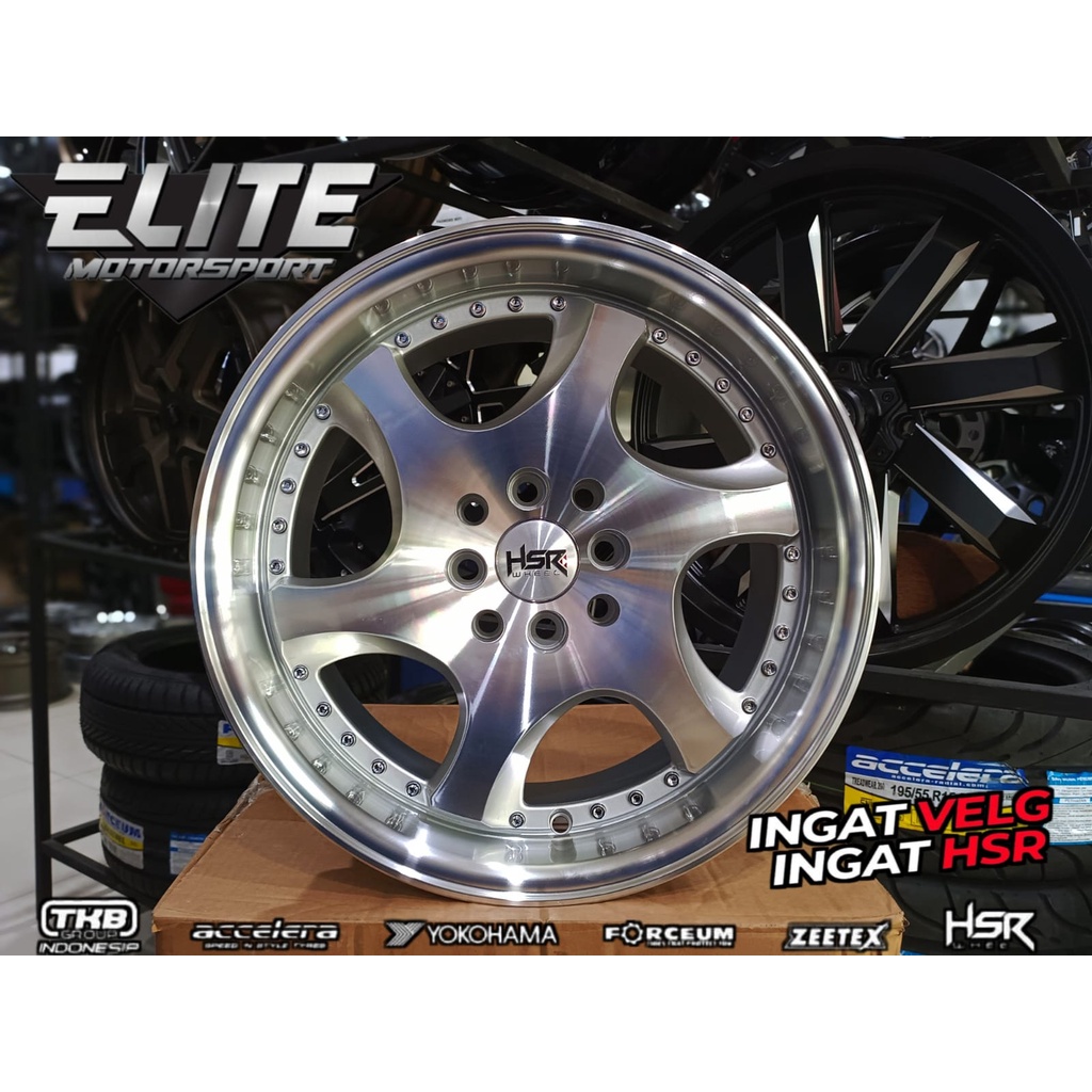 Velg HSR Lebar Belakang Ring 16x7,5/8,5 Lubang 4 PNP Mobil Brio Jazz Yaris Mobilio