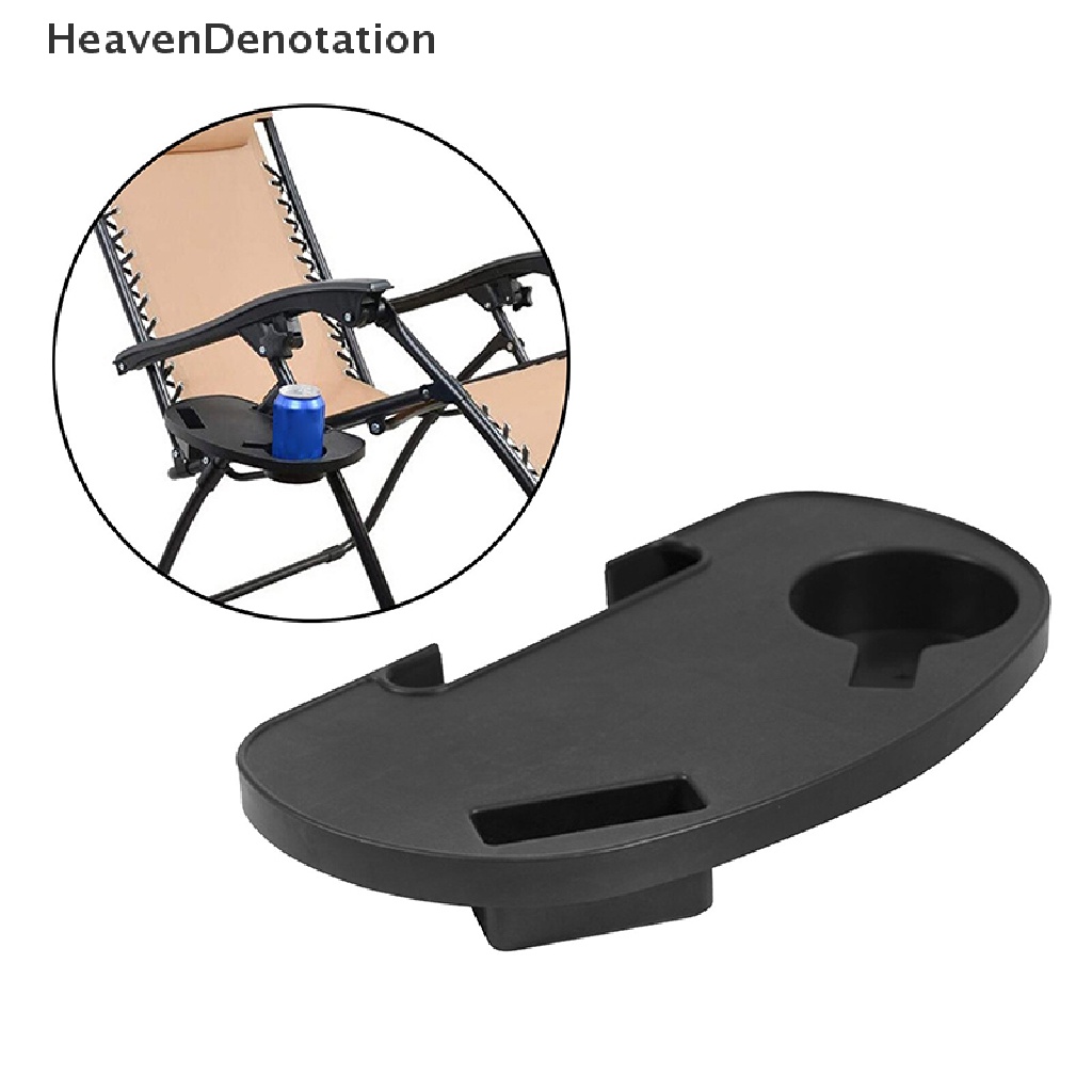 [HeavenDenotation] Portable Recliner Clip On Side Desk Cup Holder Nampan Minuman Slot Ponsel HDV