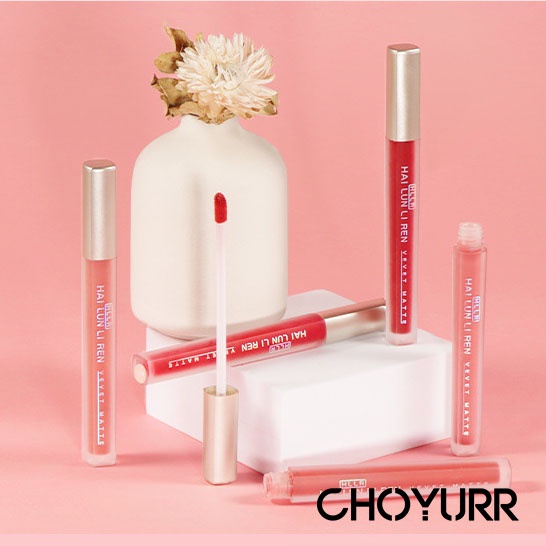 【COD】Lip Gloss Liquid Matte Silky Mist Lip Mud Matte Light Thin  Non-stick Cup Waterproof &amp; Long Lasting Korean Import-CH