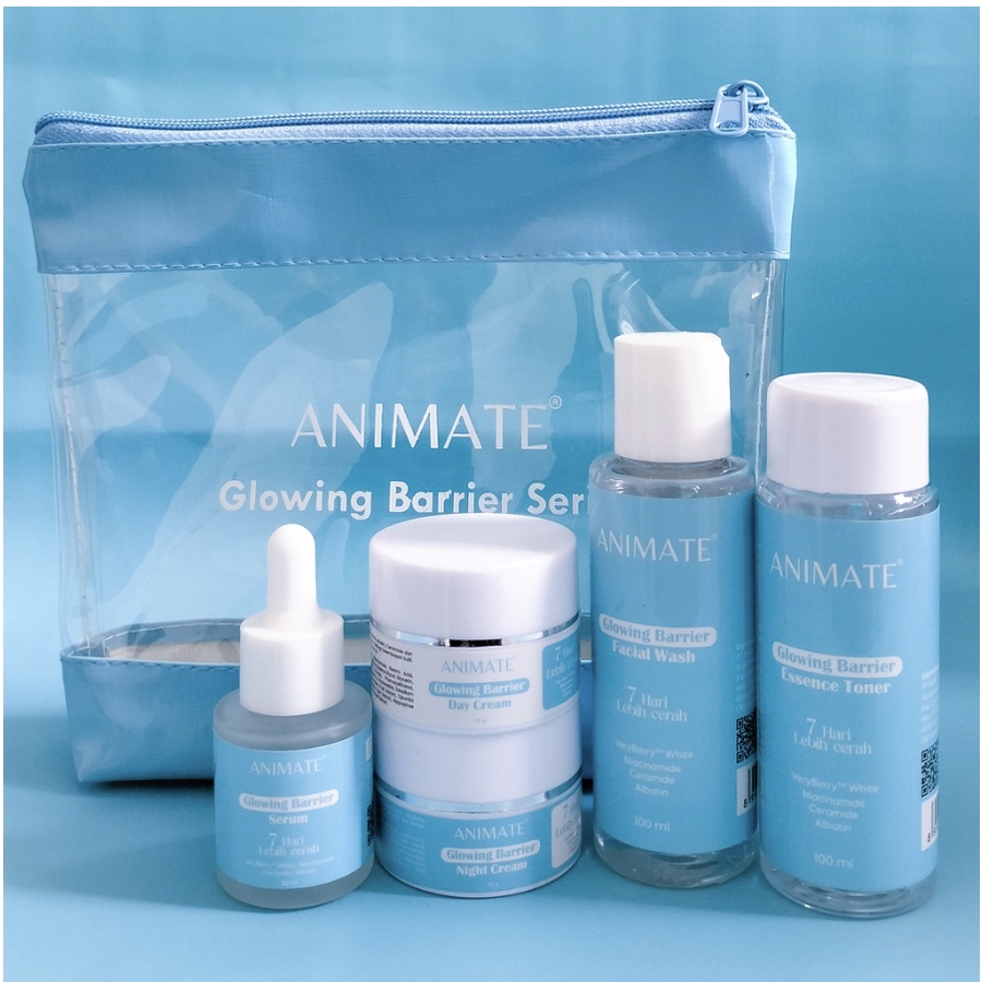 Animate Series 5in1 / Animate Glowing Barrier Skin Repair Series 5in1- Paket Skin Barrier Repair / Skincare Wajah