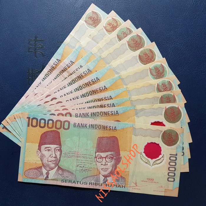 UANG LAMA 100RB POLIMER/PLASTIK TH 1999