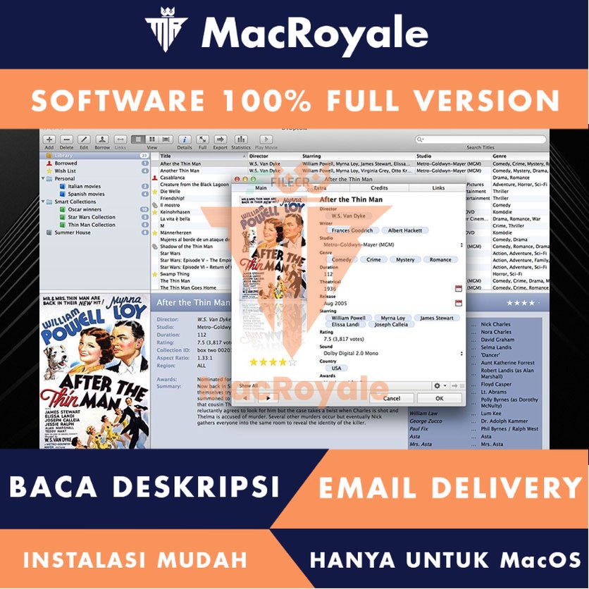 [MacOS] DVDpedia (231) Full Version Lifetime Full Garansi