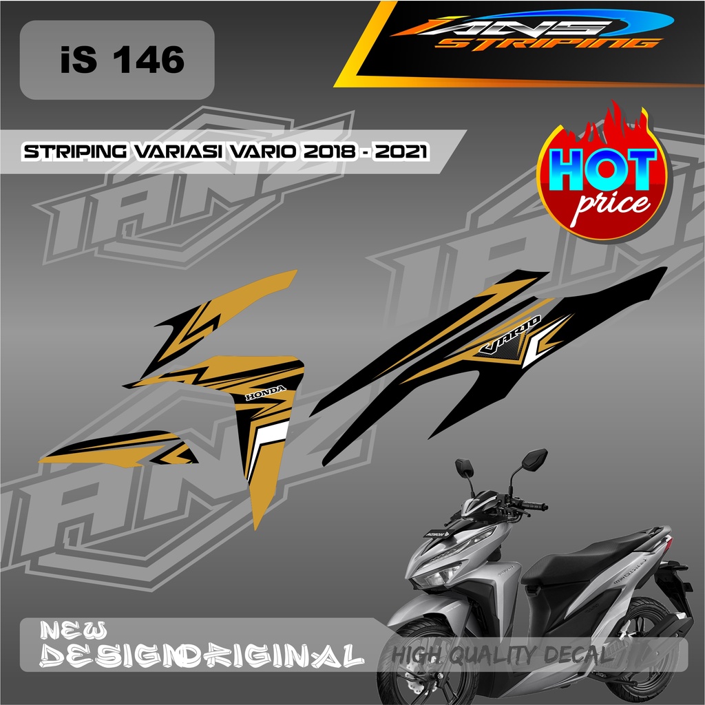 TERBARU STRIPING DECAL VARIO TECHNO SIMPEL / STIKER LIST HONDA VARIO TECHNO 110 OLD / DECAL KERETA VARIO SEMI FULL BODY IS146