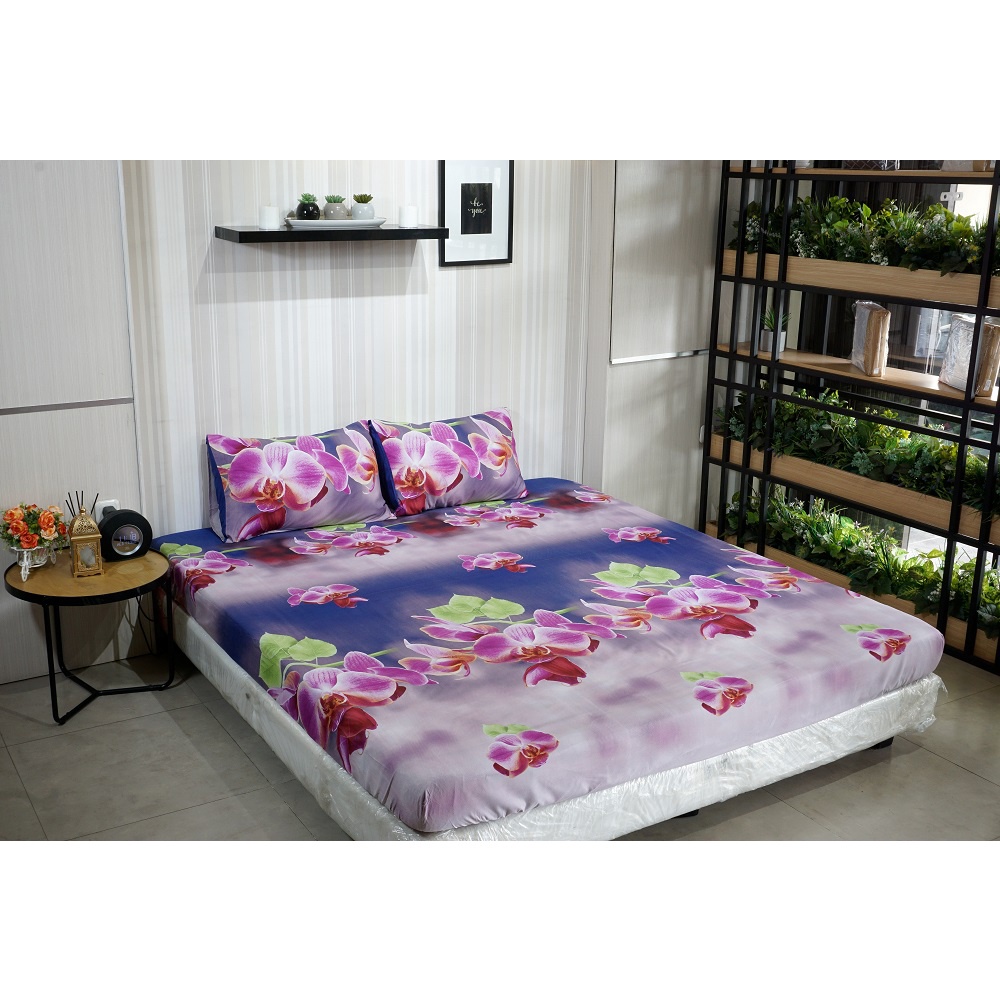 Idola Style Veronica Sprei 100 / 120 Micro Print Tinggi 20 cm MP-8031