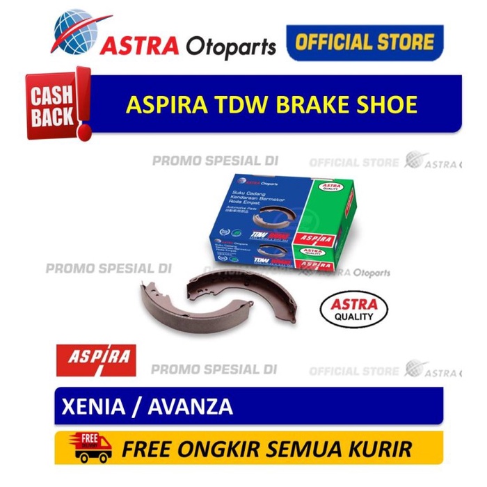 Brake Brake Shoe Aspira Tdw Untuk Mobil: Xenia / Avanza