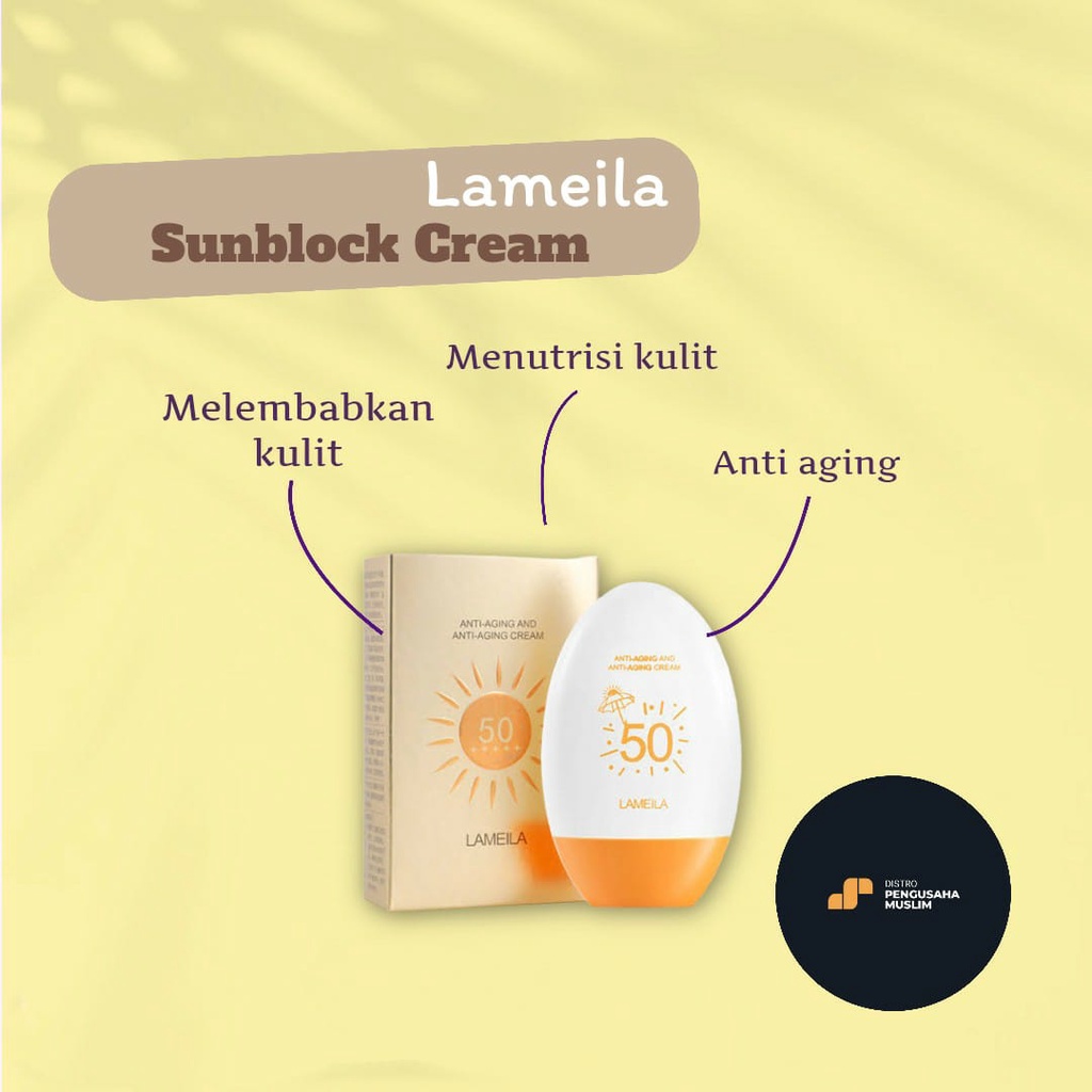 Lameila Sunscreen Anti Aging UV Cream Original 55gr Calendula Extract