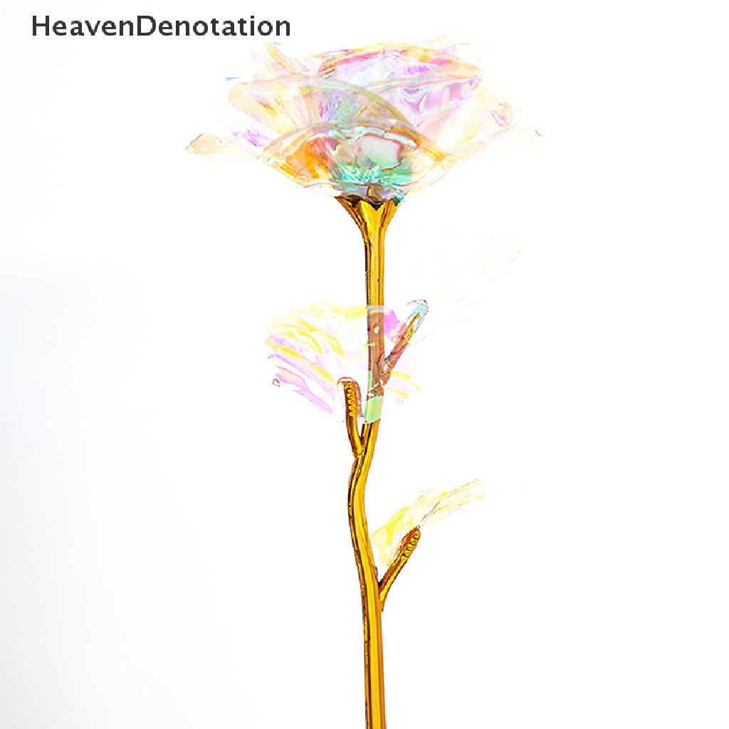 [HeavenDenotation] Daun Rose Gold 24k Gilded Bunga Mawar Artificial Mother Day Valene's Day HDV