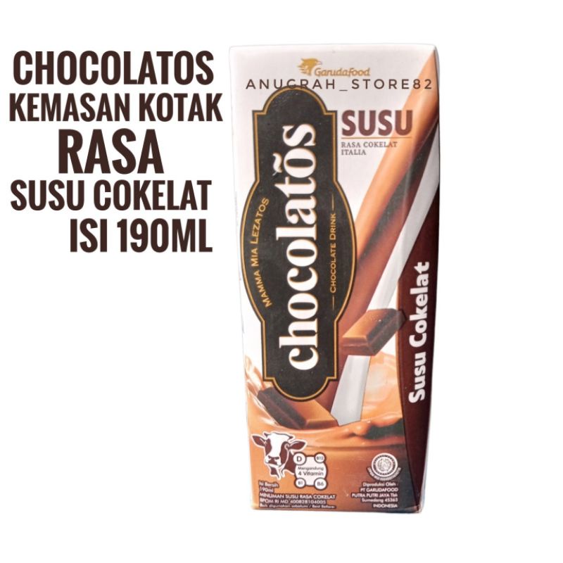 

CHOCOLATOS DRINK CHOCOLATE MILK 190ML RASA COKELAT SUSU ITALIA