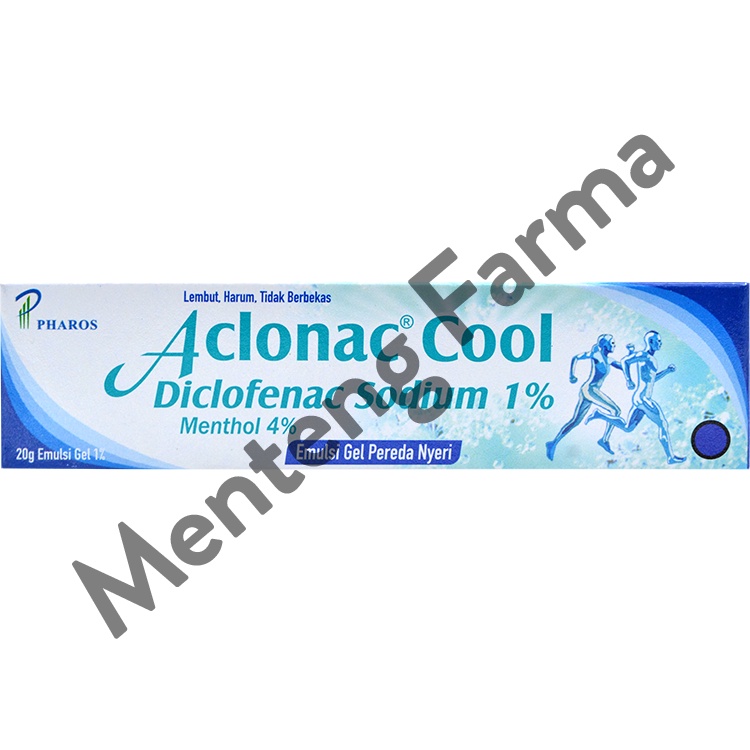 Aclonac Cool 1% Gel 20 g - Gel Pereda Nyeri, Memar, Keseleo