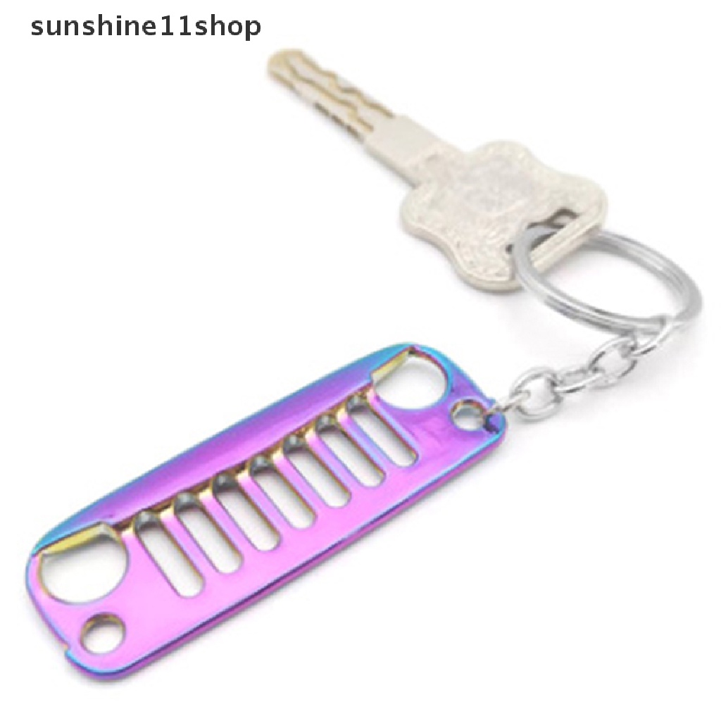 Sho Stainless Steel Car Front Grill Design Gantungan Kunci Mobil Grill Keychain Gantungan Kunci N