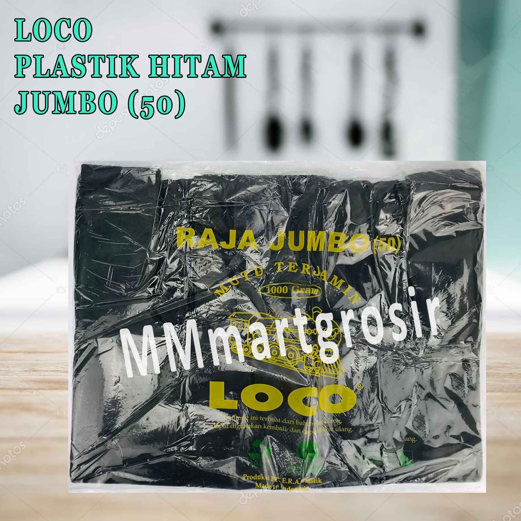Loco Plastik/ Kantong Plastik Hitam/ Kantong Jumbo/ 50pcs