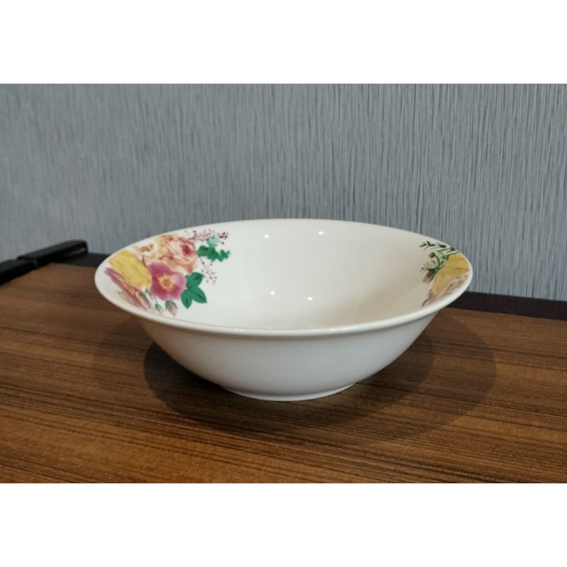 Mangkok Keramik Motif Bunga