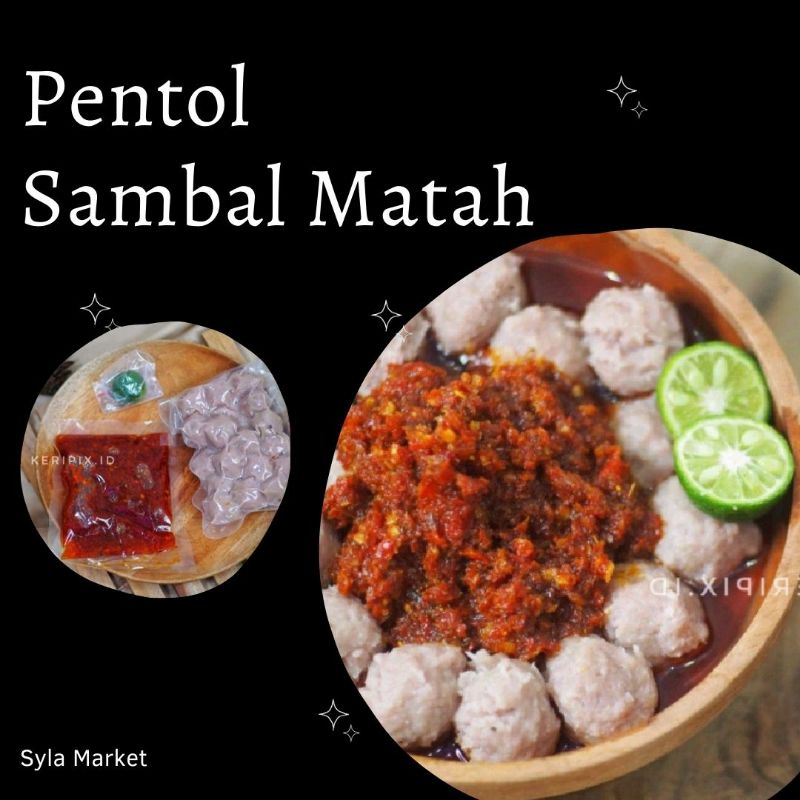 

Pentol Sambal Matah/ Baso Aci/ Baci/ Bakso/ Jajanan Viral/ Jajanan Lada/ Pedas