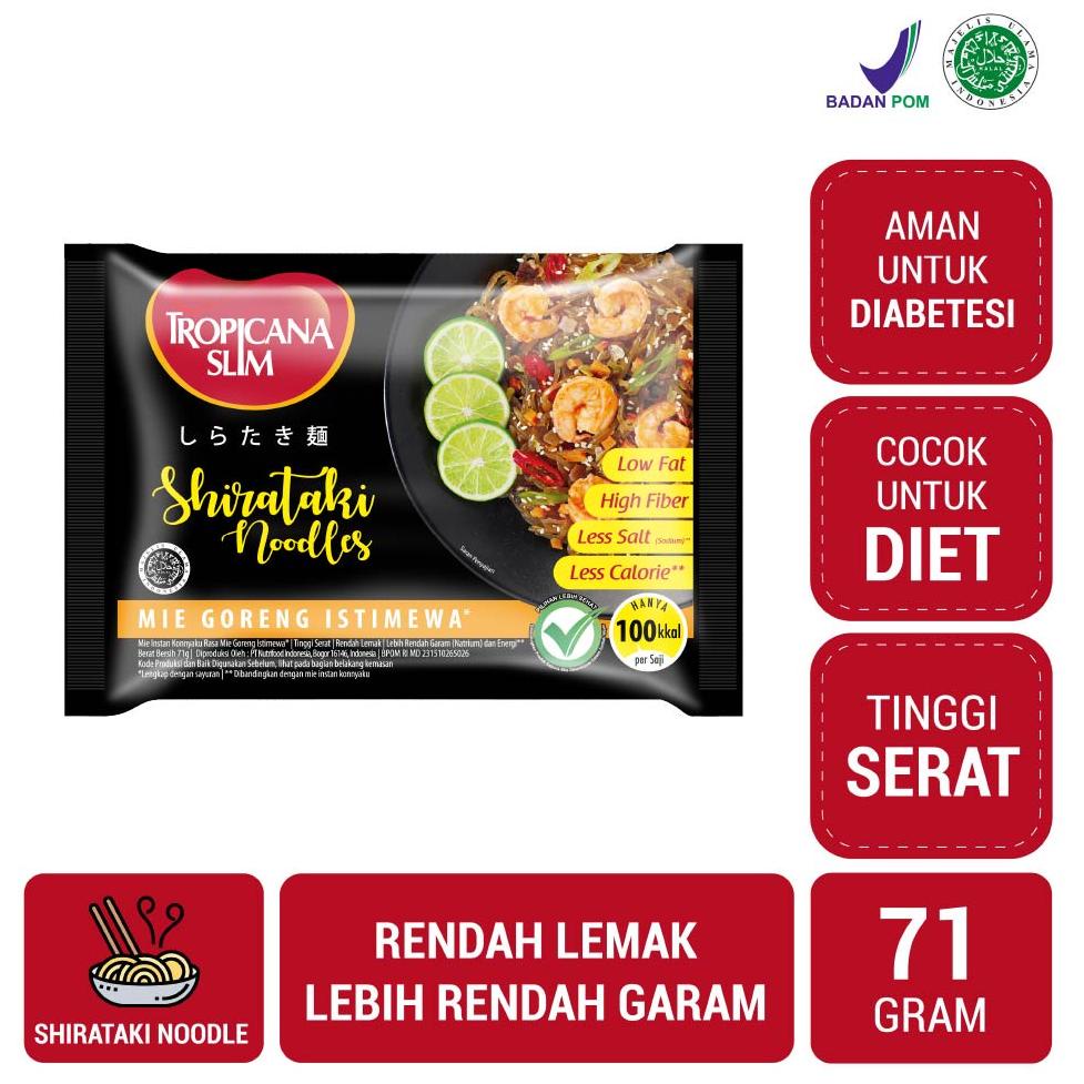 

✓ Tropicana Slim Shirataki Noodle 71 g - Bantu Dukung Hidup Sehat