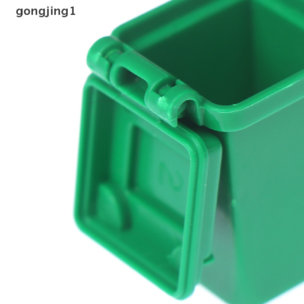 GGG 5pcs / set 1: 12 Dollhouse Miniature Trash Can Model Accessories Furniture Toys ID