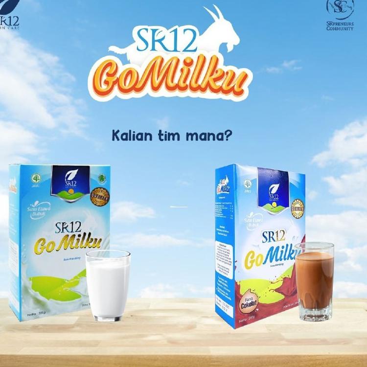 

✨ SUSU KAMBING SR12 Gomilk Gomilku Go Milku / Susu Kambing Etawa Asli Official SR 12 Bubuk / 200gr 600gr Coklat Vanila 