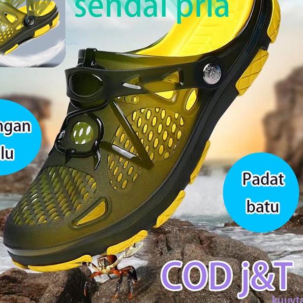 ➸ ✨【COD】Sepatu Sandal Pantai Pria38-45 Import Sepatu Sendal Pria Sepatu Kasual Pria Flip Flop Santai