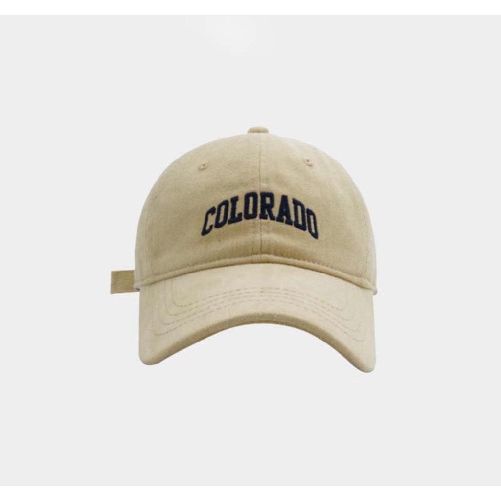 Topi Colorado Topi Baseball Motif Bordir Tulisan Gaya vintage Untuk Pria / Wanita .