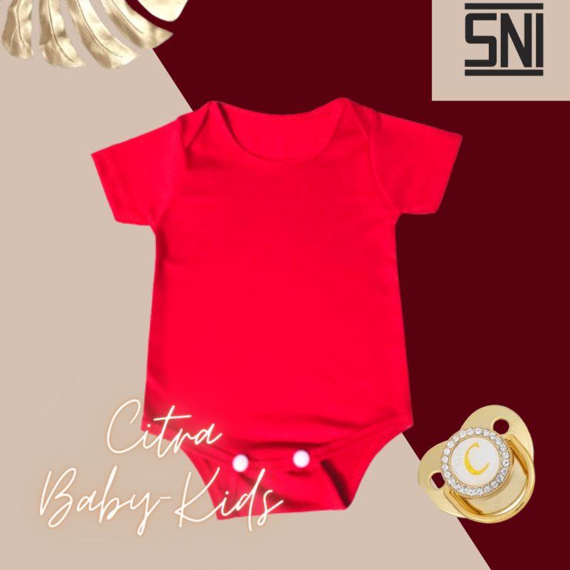 SNI Jumper Bayi Polos 0-6 bulan Bodysuit Baby JUMPER KATUN TC