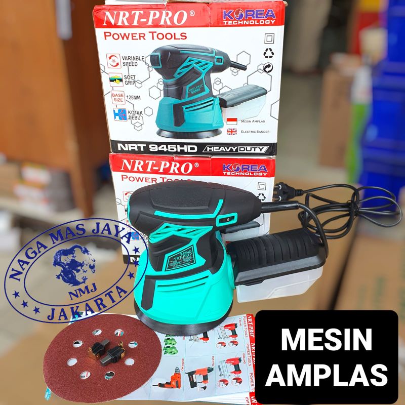 nrt pro 945HD Mesin Amplas Kayu Orbital Sander