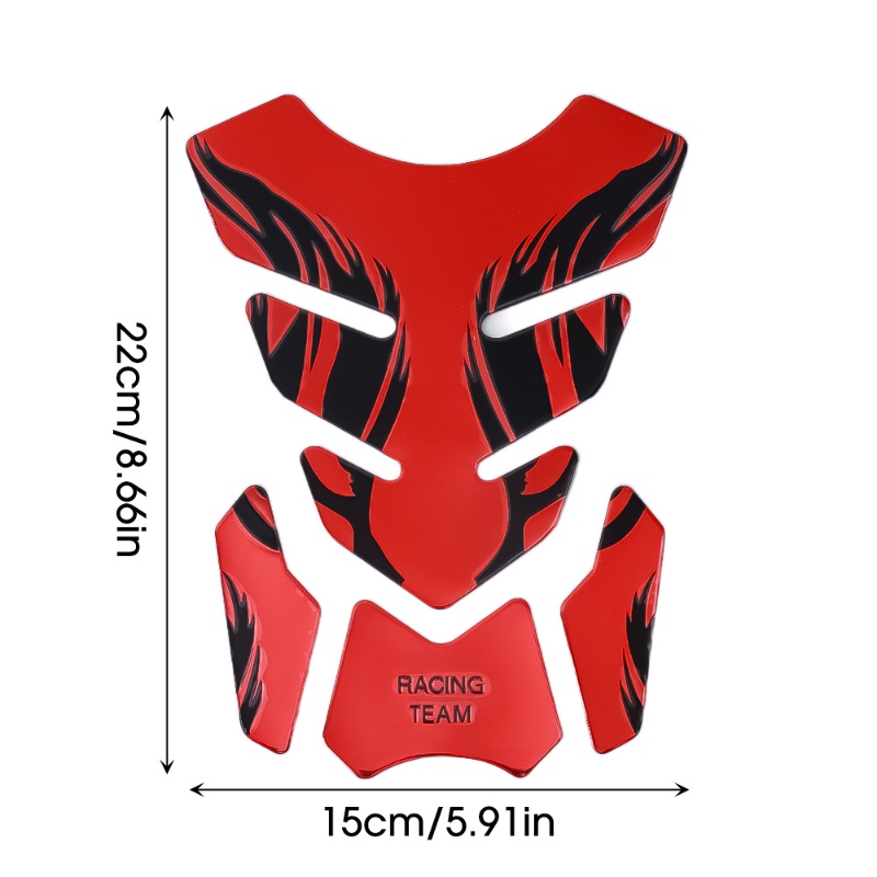 Cool Flame Shape Motorcycle Oil Tank Sticker / Quality PVC Anti-scratch Car Protective Applique / Vehicle Universal Personalised Decorative Decal