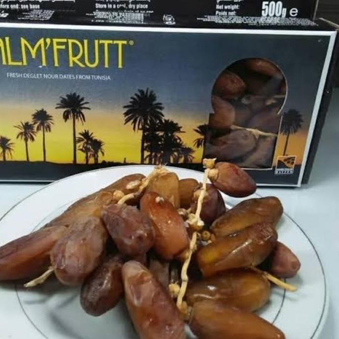 

✨Promo✨ Hari Ini Kurma Palmfruit Tunisia Tangkai 500gr grosir